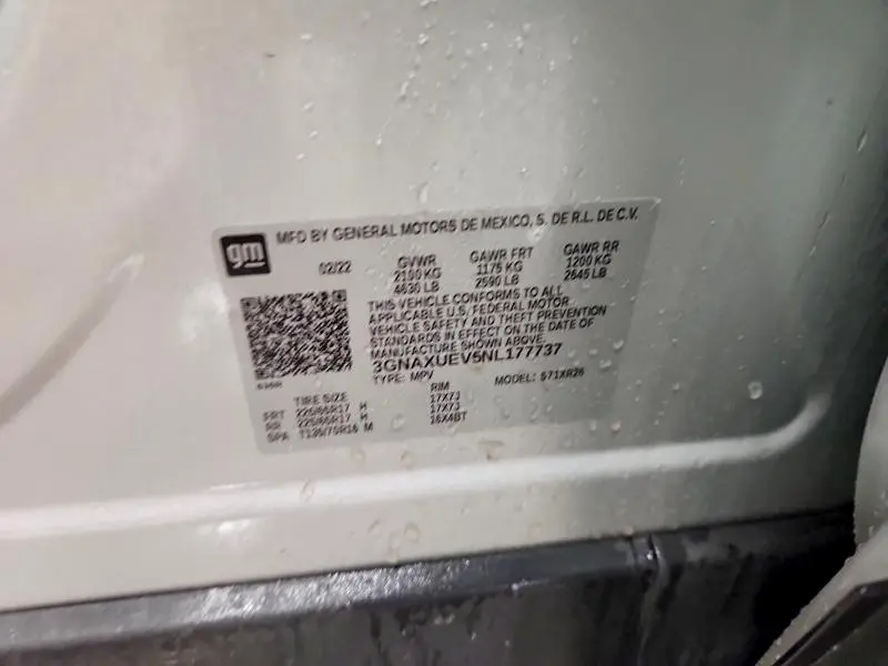 2022 CHEVROLET EQUINOX LT  