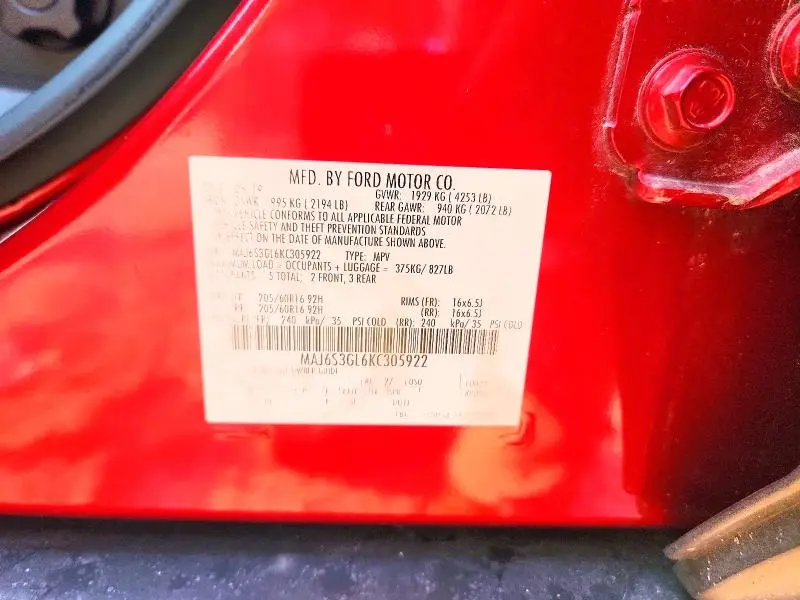 2019 FORD ECOSPORT SE  