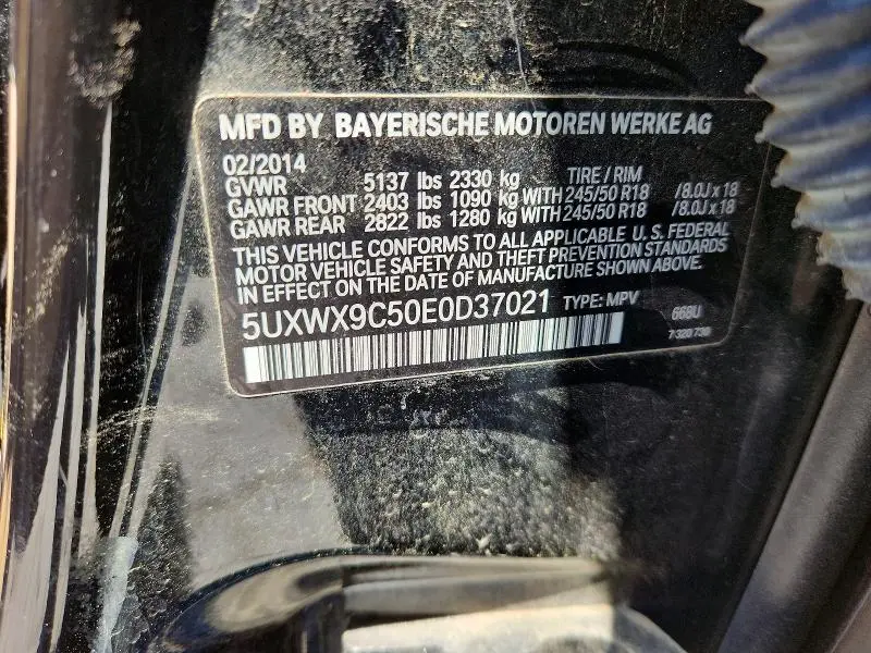 2014 BMW X3 XDRIVE28I  