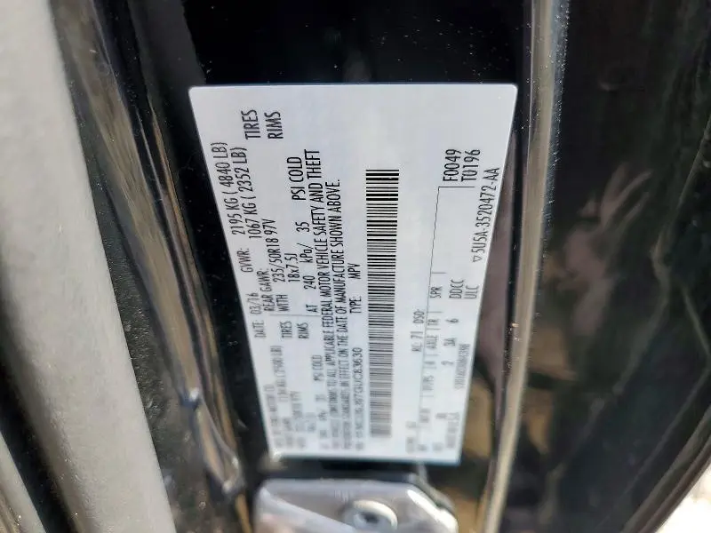 2016 FORD ESCAPE TITANIUM  