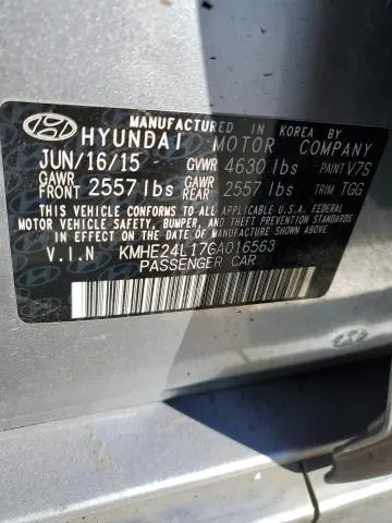 2016 HYUNDAI SONATA HYBRID  