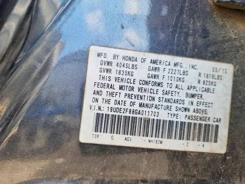 2016 ACURA ILX PREMIUM  