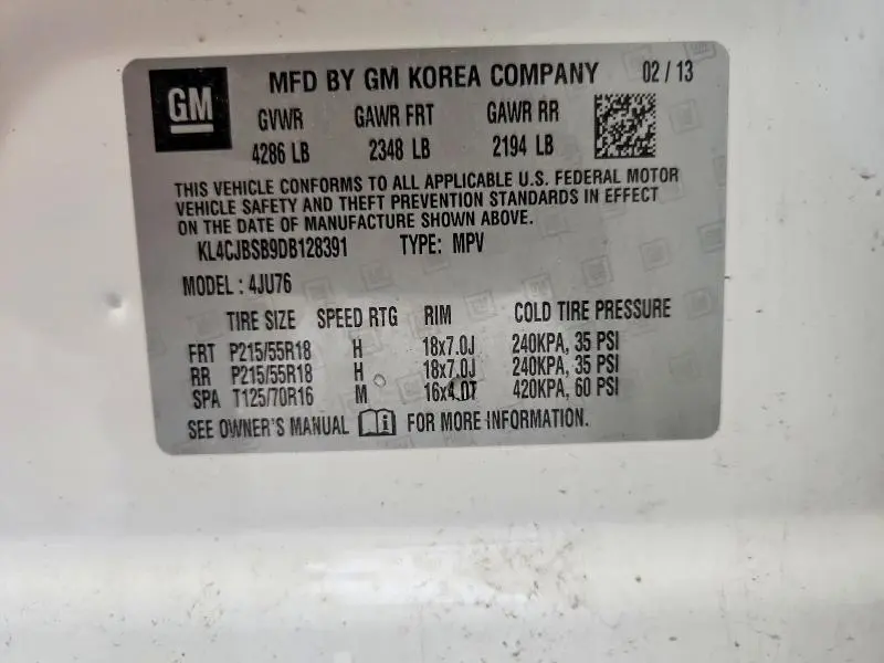 2013 BUICK ENCORE CONVENIENCE  