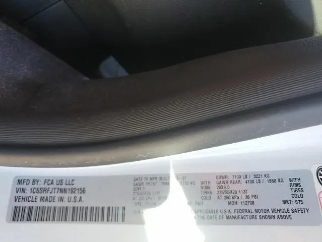 2022 RAM 1500 LARAMIE  