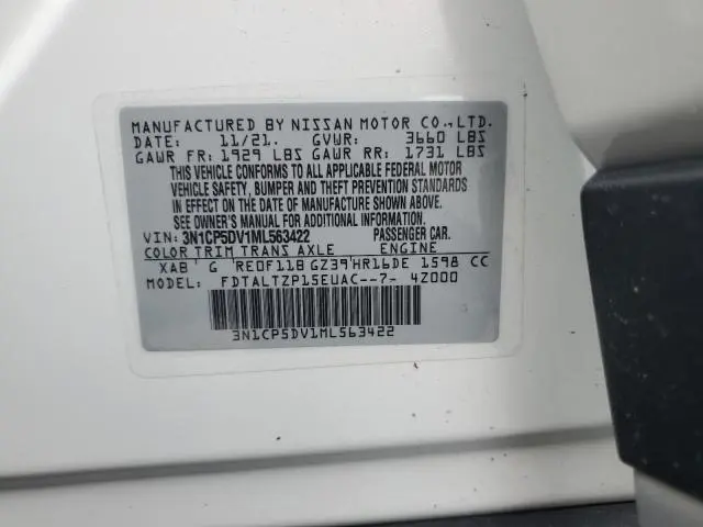 2021 NISSAN KICKS SR  