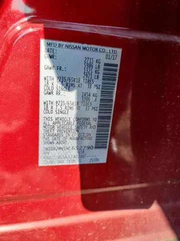 2017 NISSAN PATHFINDER S  