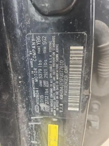 2015 HYUNDAI GENESIS 3.8L  