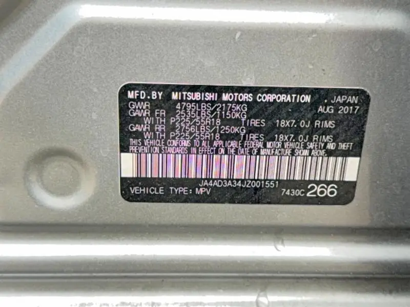 2018 MITSUBISHI OUTLANDER SE  