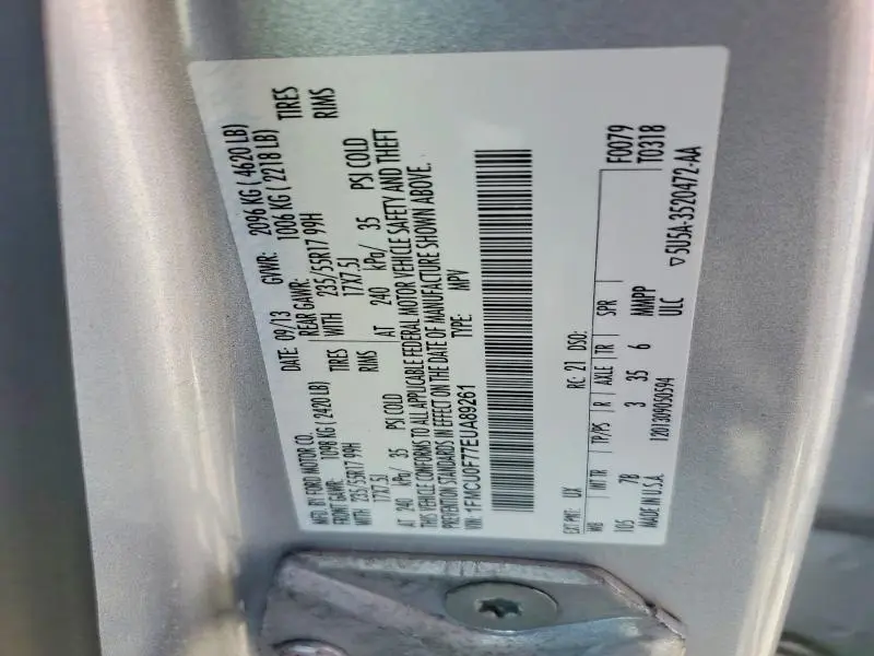 2014 FORD ESCAPE S  