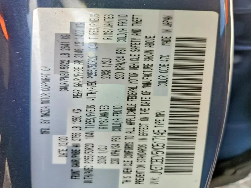 2021 MAZDA CX-9 GRAND TOURING  