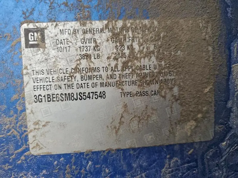 2018 CHEVROLET CRUZE LT  