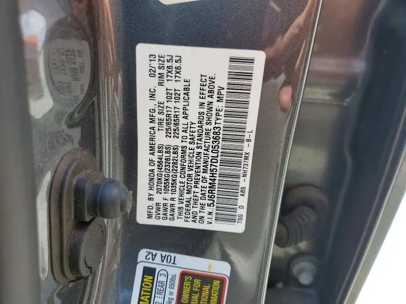 2013 HONDA CR-V EX  