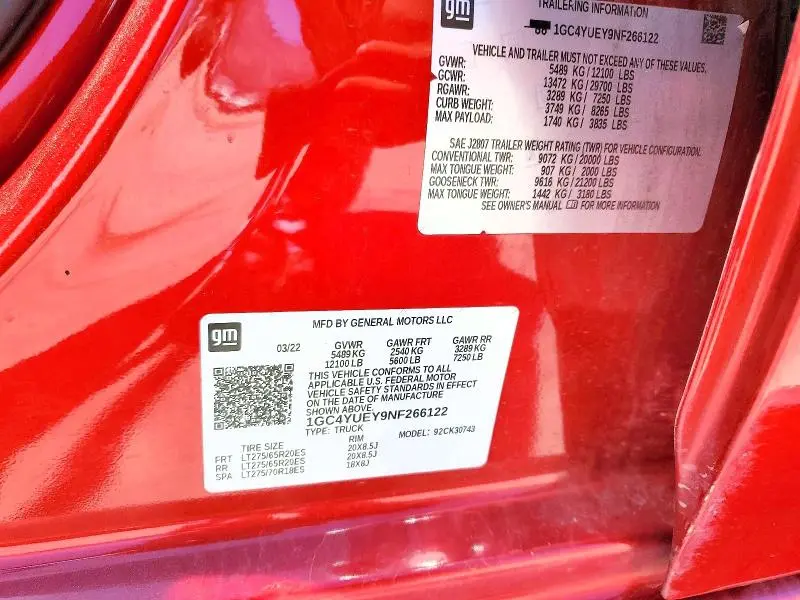 2022 CHEVROLET SILVERADO K3500 LTZ  
