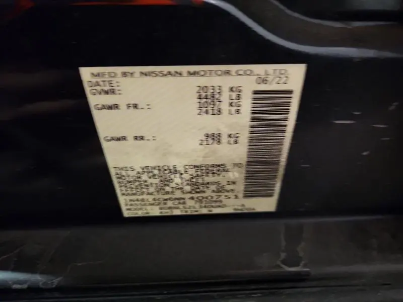 2022 NISSAN ALTIMA SR  