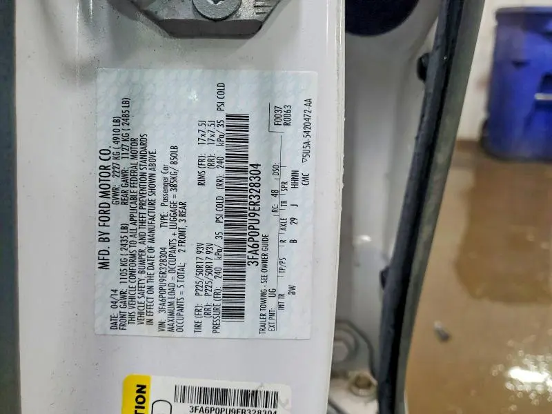 2014 FORD FUSION SE PHEV  