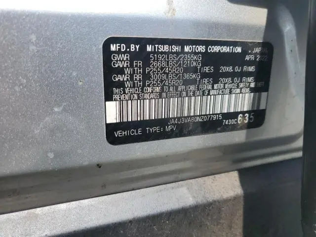 2022 MITSUBISHI OUTLANDER SEL  