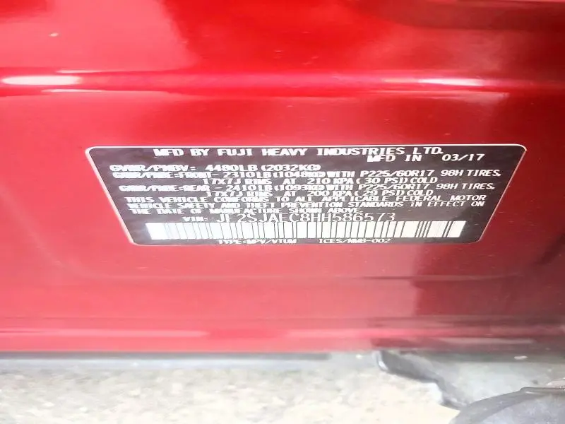 2017 SUBARU FORESTER 2.5I PREMIUM  