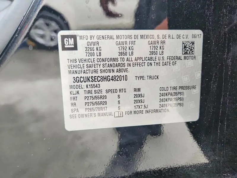 2017 CHEVROLET SILVERADO K1500 LTZ  