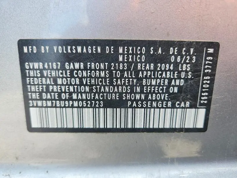 2023 VOLKSWAGEN JETTA SPORT  