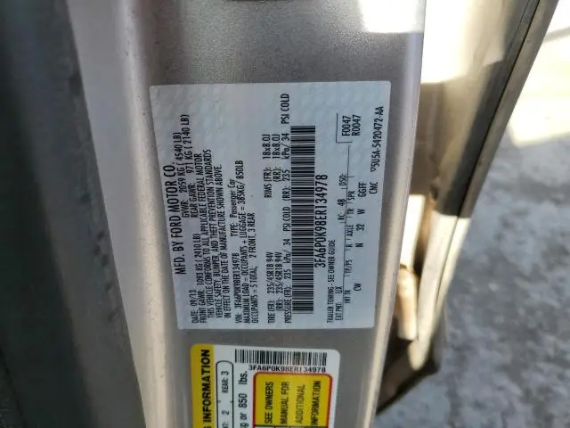 2014 FORD FUSION TITANIUM  