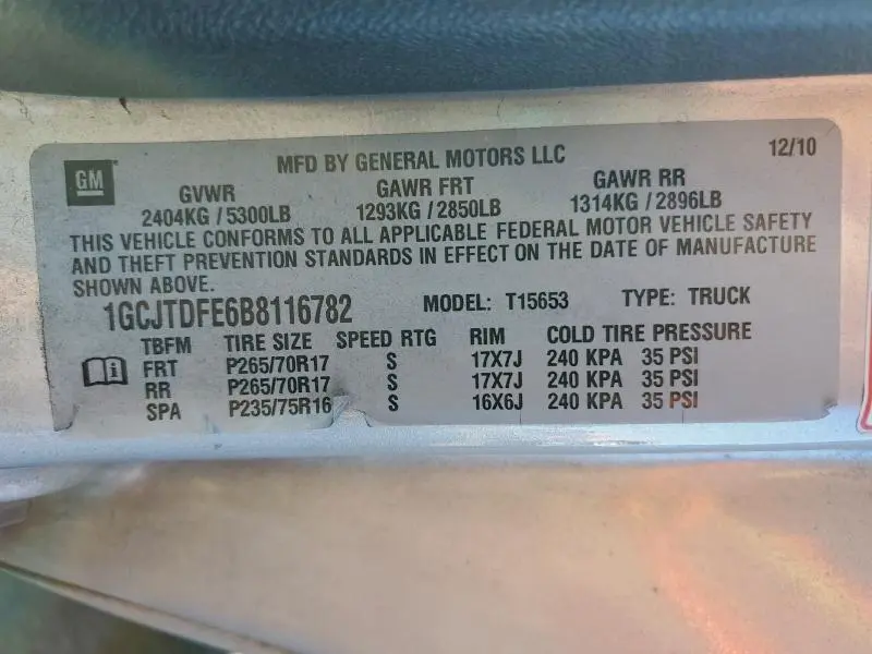 2011 CHEVROLET COLORADO LT  