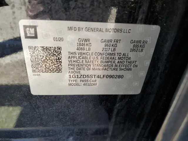 2020 CHEVROLET MALIBU LT  