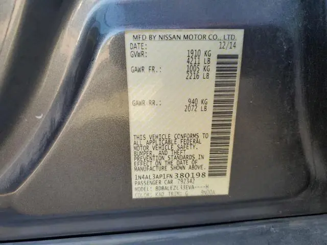 2015 NISSAN ALTIMA 2.5