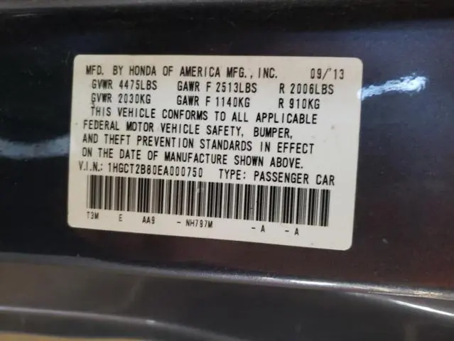2014 HONDA ACCORD EXL  