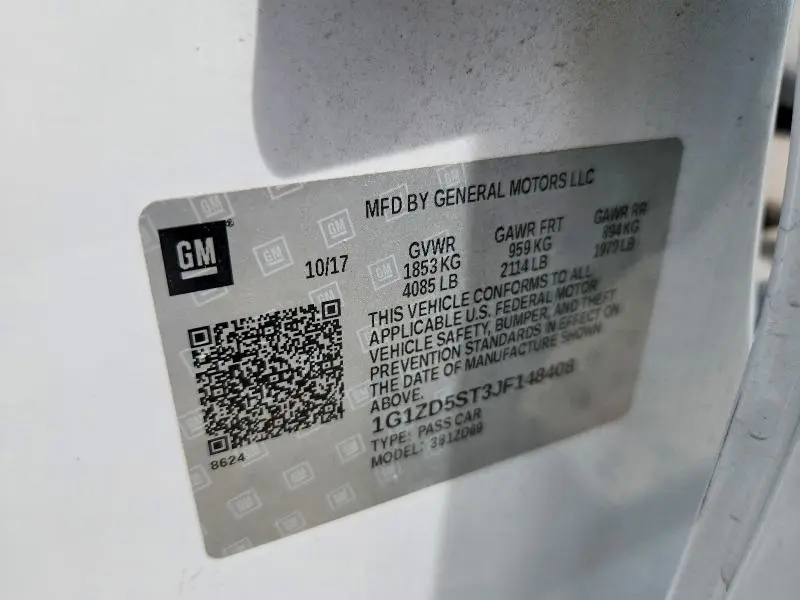 2018 CHEVROLET MALIBU LT  
