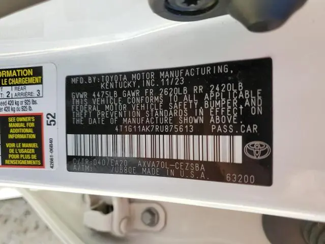 2024 TOYOTA CAMRY SE NIGHT SHADE