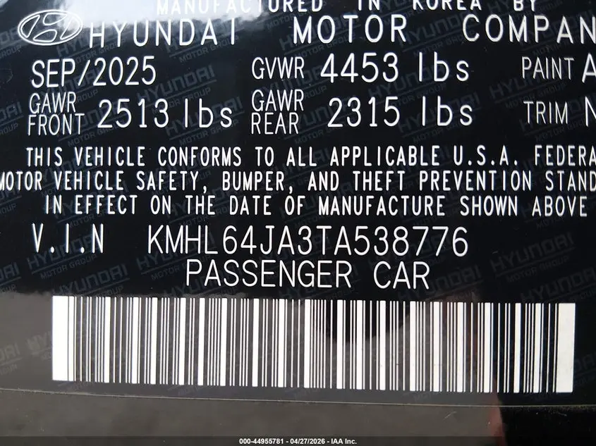 2026 HYUNDAI SONATA SEL SPORT