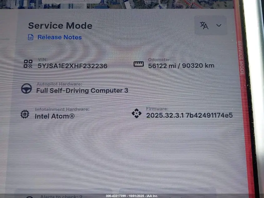 2017 TESLA MODEL S 100D/60D/75D/90D/P100D