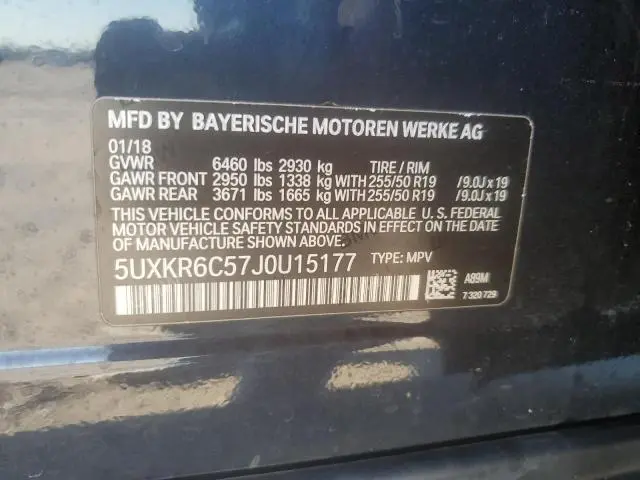 2018 BMW X5 XDRIVE50I  
