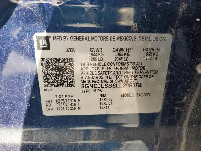 2020 CHEVROLET TRAX 1LT  