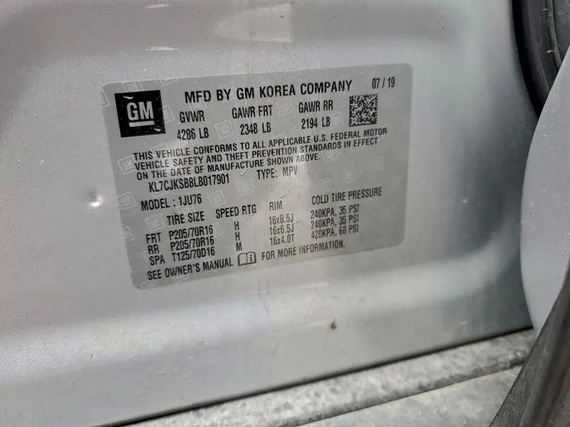 2020 CHEVROLET TRAX LS  