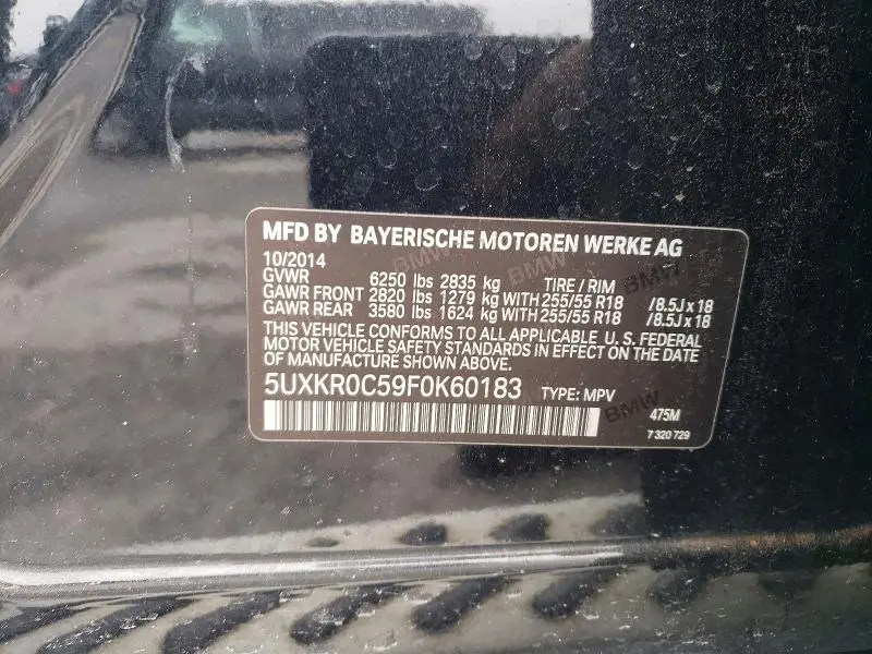 2015 BMW X5 XDRIVE35I  