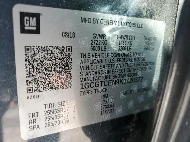 2019 CHEVROLET COLORADO LT  