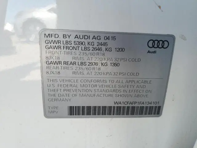 2015 AUDI Q5 PREMIUM  