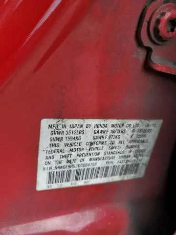 2013 HONDA FIT SPORT  