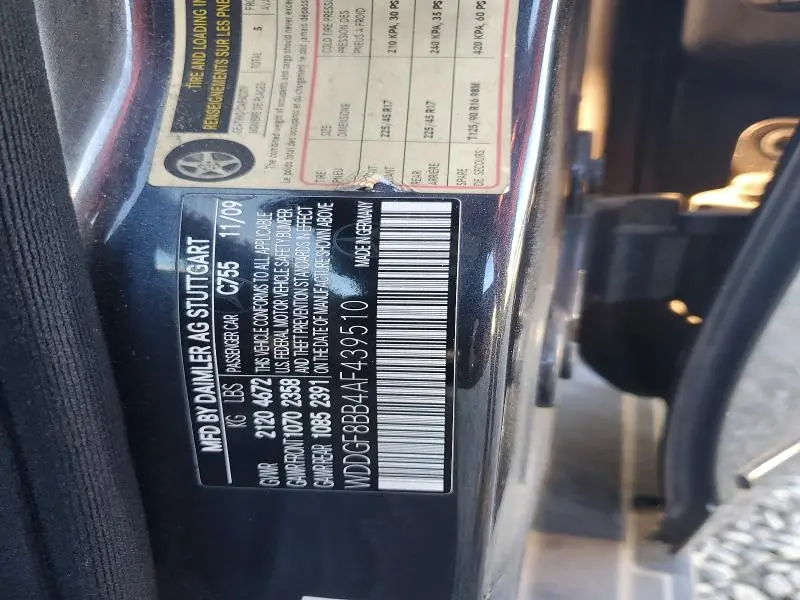 2010 MERCEDES-BENZ C 300 4MATIC  