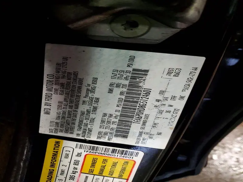 2016 FORD FUSION SE  