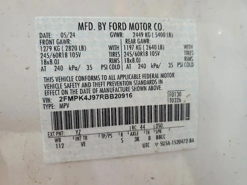 2024 FORD EDGE SEL  