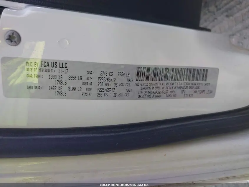 2018 DODGE GRAND CARAVAN GT