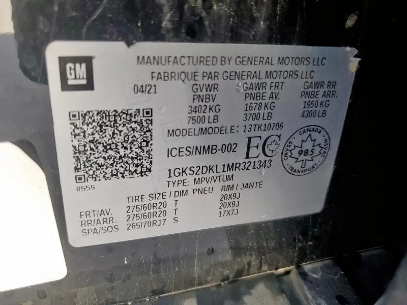 2021 GMC YUKON DENALI  