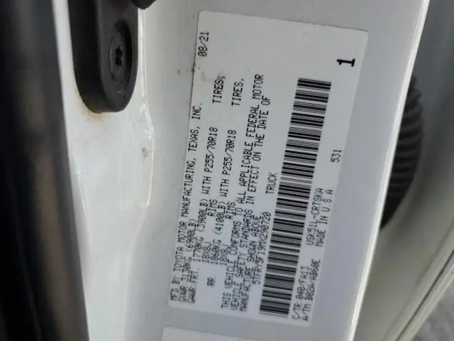 2021 TOYOTA TUNDRA DOUBLE CAB SR  