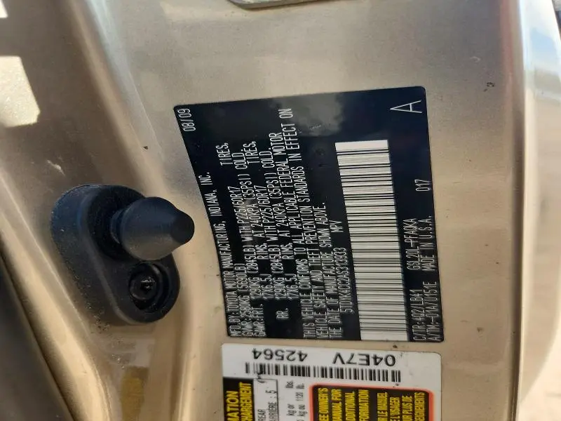2010 TOYOTA SIENNA XLE LIMITED  