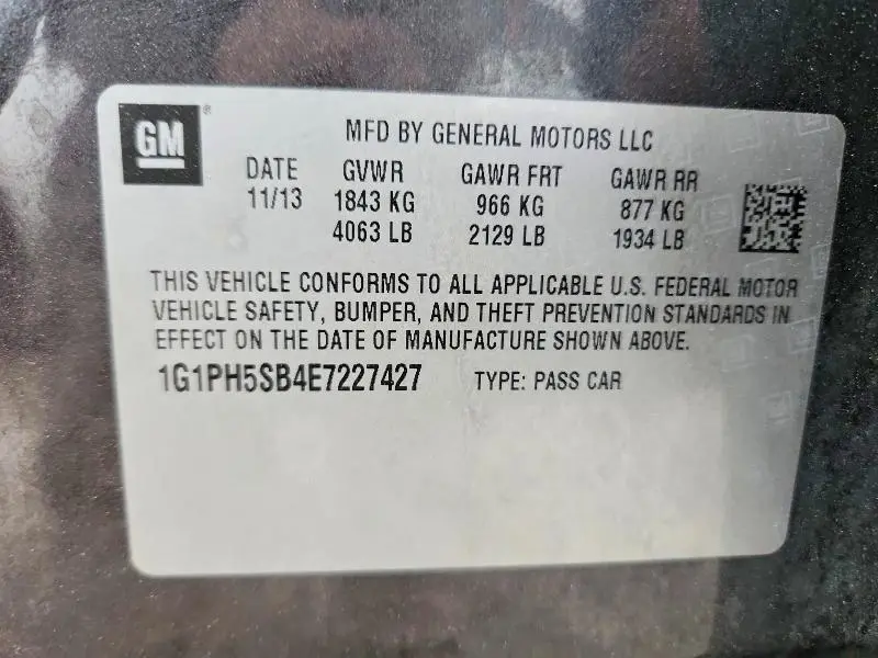 2014 CHEVROLET CRUZE ECO  