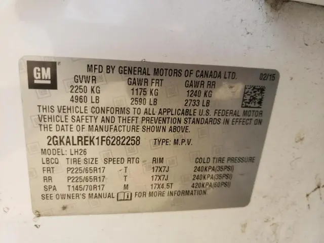 2015 GMC TERRAIN SLE  