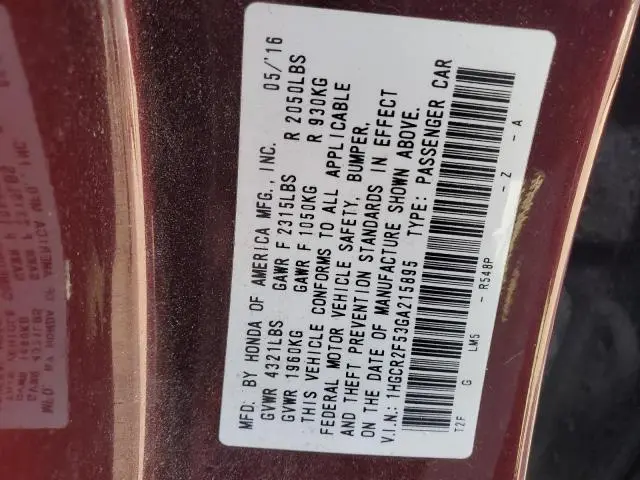 2016 HONDA ACCORD SPORT  