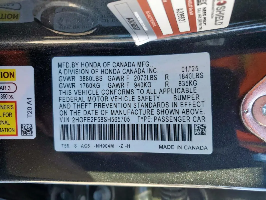 2025 HONDA CIVIC SPORT  